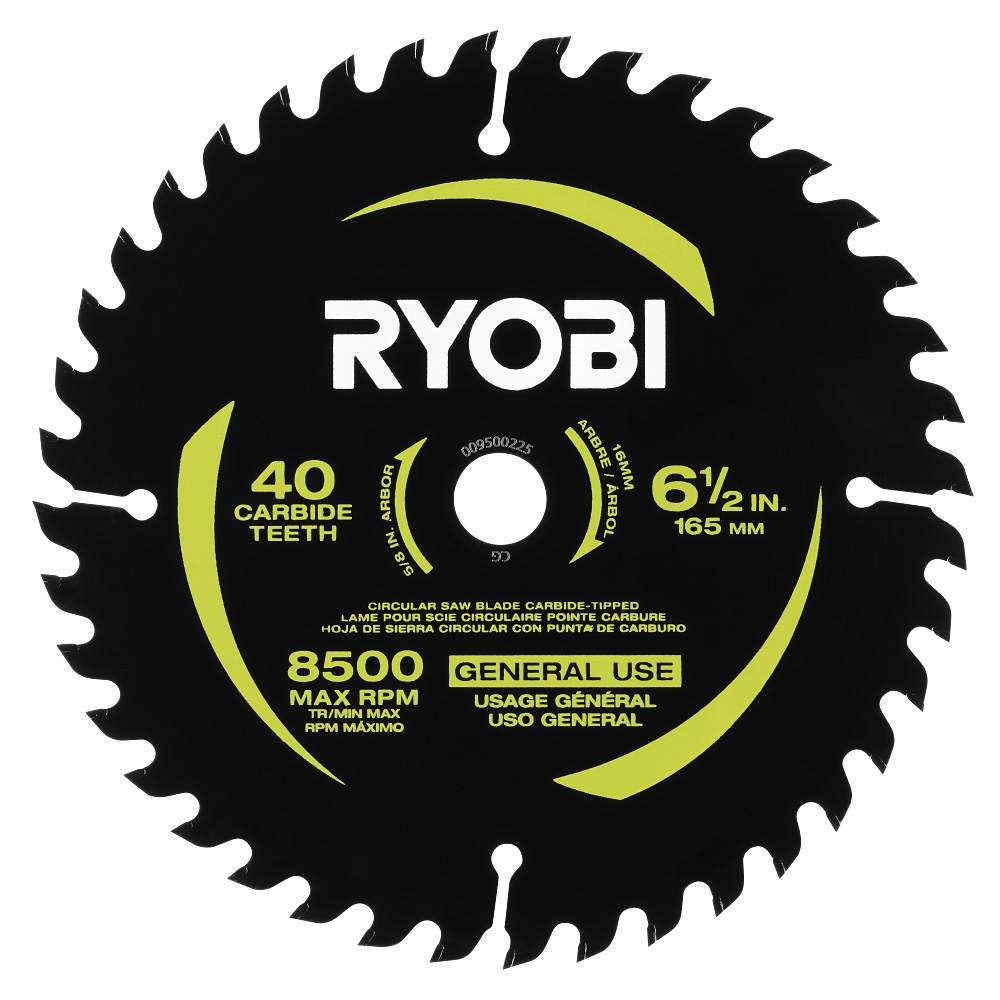 6-1/2" 40 TOOTH CARBIDE-TIPPED BLADE image 1