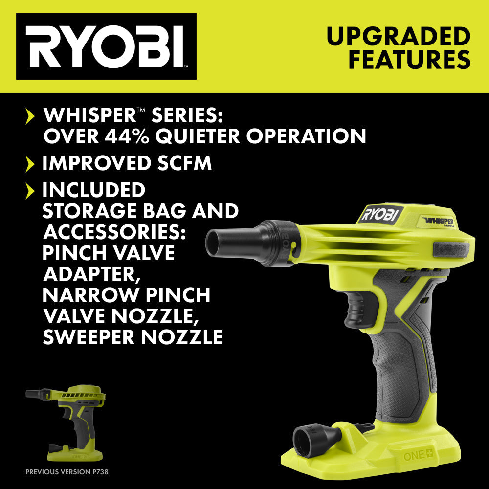 18V ONE+ WHISPER SERIES High Volume Inflator Kit