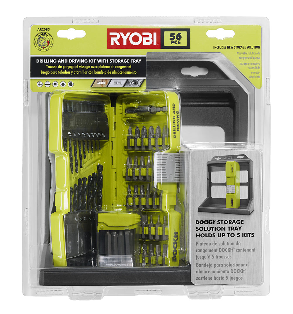 56 PC. Drilling and Driving Kit with DOCKit Storage Tray Image 2