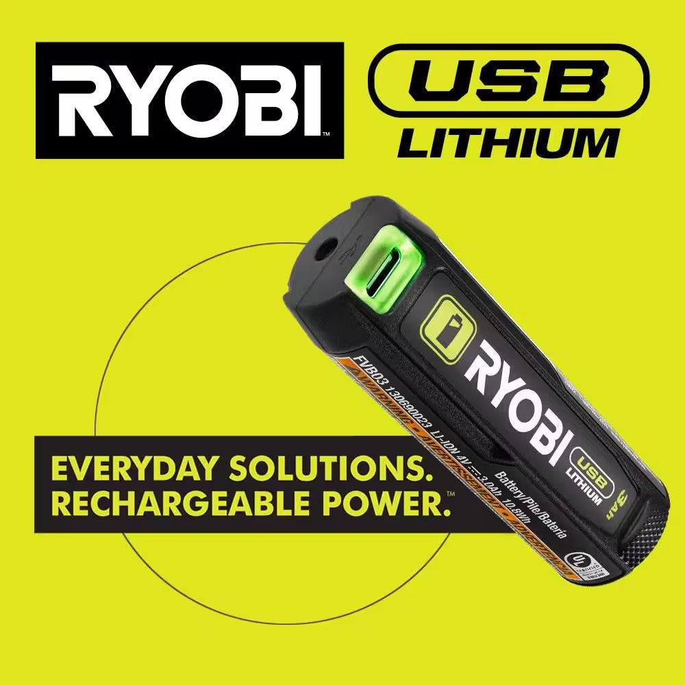 USB Lithium Mini LED Flashlight (2-Pack)
