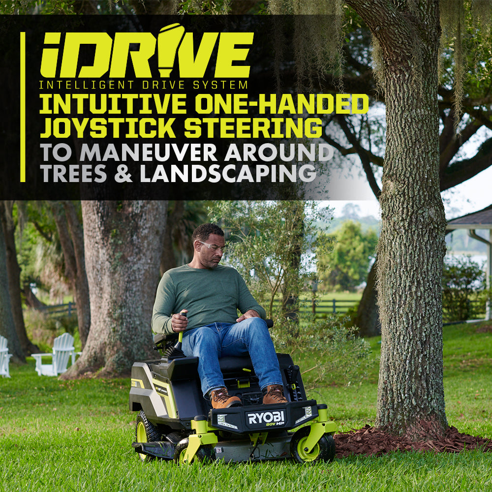 80V HP BRUSHLESS 30" LITHIUM ELECTRIC ZERO TURN RIDING MOWER Image 8